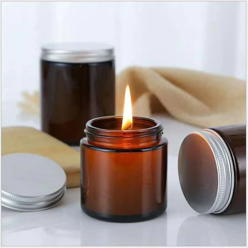 fancy glass candle jars
